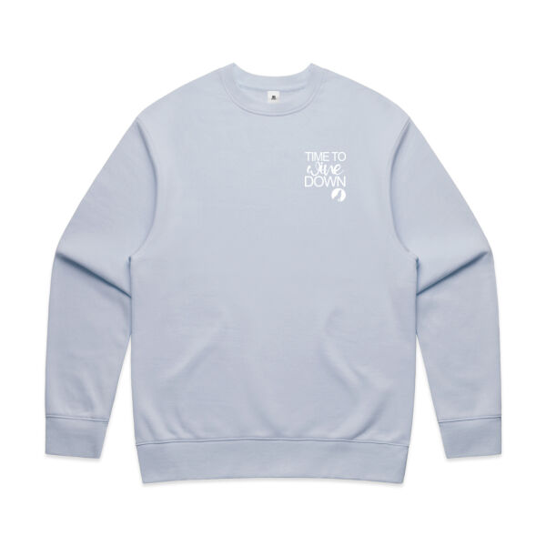 time to wine down unisex crew Thumbnail